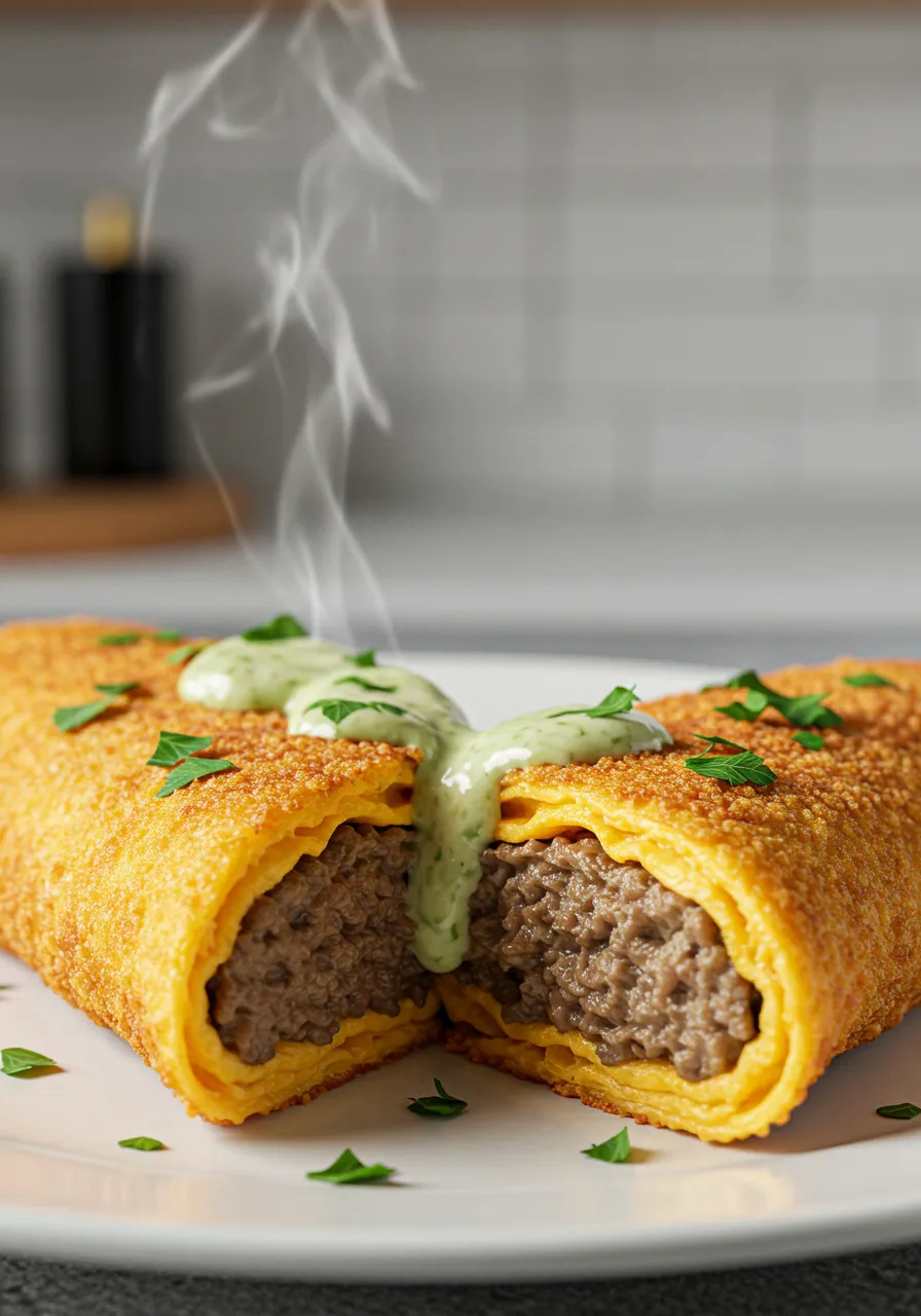 Cheeseburger Eggrolls
